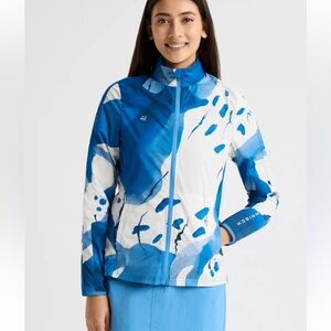 Rohnisch Dynamic Blue and White golf jacket packable